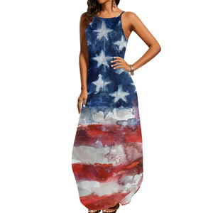 American Flag Sleeveless Dress