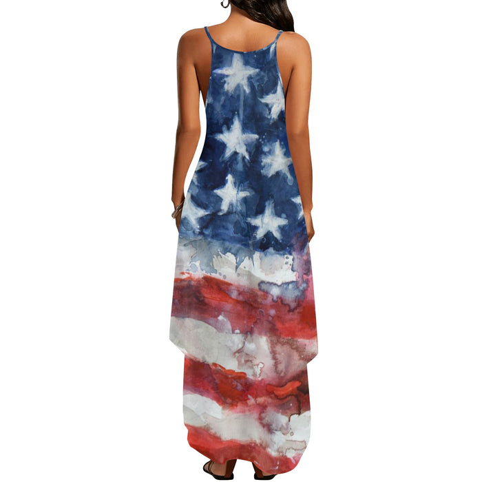 American Flag Sleeveless Dress