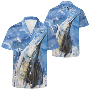 Men's Sailfish Hawaiian Shirt