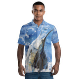 man's fishing polo shirt
