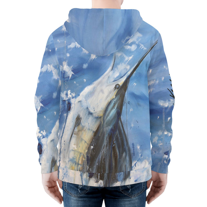 Men's Heavy Fishing Zip Hoodie - Sailfish
