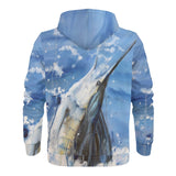 Men's Heavy Fishing Zip Hoodie - Sailfish