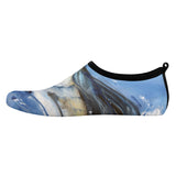 child fishing water shoes