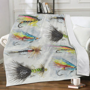 Fly Fishing Fleece Blanket