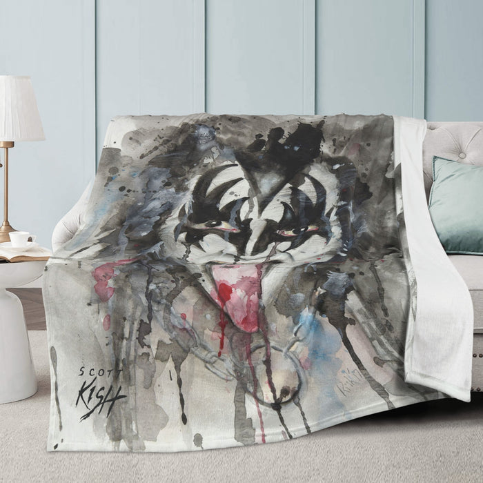 80's Rock Star Fleece Blanket