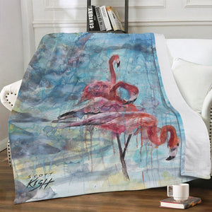Flamingo Fleece Blanket