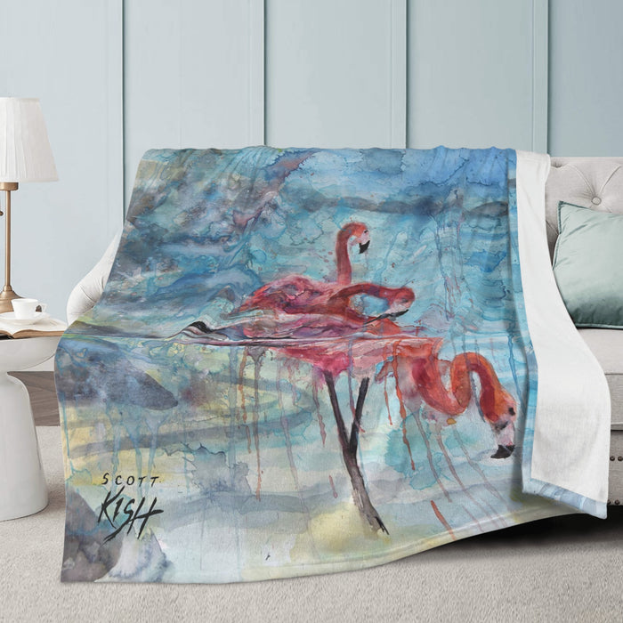 Flamingo Fleece Blanket