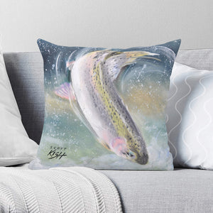 Rainbow Trout Pillow Cover