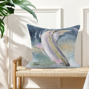 Rainbow Trout Pillow Cover