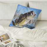 Largemouth Bass Pillow Cover