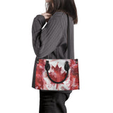 Luxury Leather Canadian Flag Purse