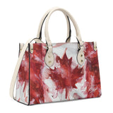 Luxury Leather Canadian Flag Purse