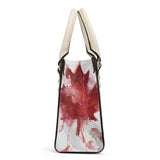 Luxury Leather Canadian Flag Purse