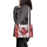 Luxury Leather Canadian Flag Purse