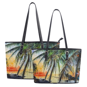 Sunset Palms Tote Bags