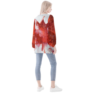 Canadian Flag Long Sleeve Blouse