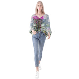 Scottish Thistle Long Sleeve Blouse