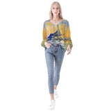 Sailboat Long Sleeve Blouse