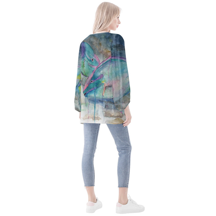 Parrotfish Long Sleeve Blouse