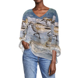 Sandpiper Long Sleeve Blouse