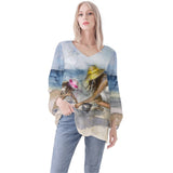 Sea Shelling Long Sleeve Blouse
