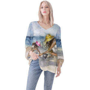 Sea Shelling Long Sleeve Blouse