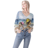 Sea Shelling Long Sleeve Blouse