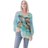 Sea Turtle Long Sleeve Blouse