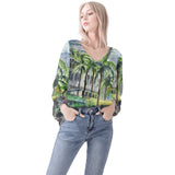 south beach miami long sleeve blouse