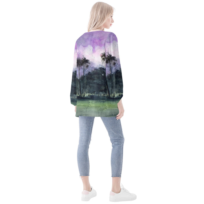 Palm Beach Long Sleeve Blouse