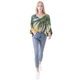 Sunset Palms Long Sleeve Blouse