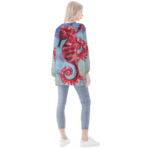 Seahorse Long Sleeve Blouse