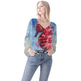 Seahorse Long Sleeve Blouse