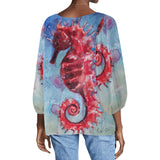 Seahorse Long Sleeve Blouse