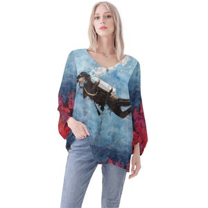 Scuba Diving Long Sleeve Blouse