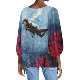 Scuba Diving Long Sleeve Blouse