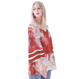 Canadian Flag Puff Sleeve Blouse