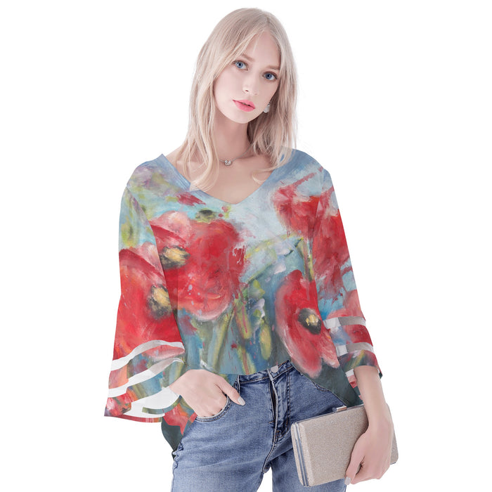 Poppy Puff Sleeve Blouse