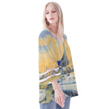 Sailboat Puff Sleeve Blouse