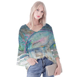 Parrotfish Puff Sleeve Blouse