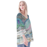 Parrotfish Puff Sleeve Blouse