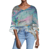 Parrotfish Puff Sleeve Blouse