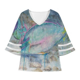 Parrotfish Puff Sleeve Blouse