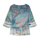 Parrotfish Puff Sleeve Blouse