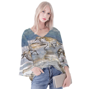 Sandpiper Puff Sleeve Blouse