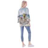 Sea Shelling Puff Sleeve Blouse