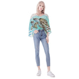 Sea Turtle Puff Sleeve Blouse
