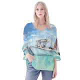 Boating Puff Sleeve Blouse