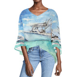 Boating Puff Sleeve Blouse