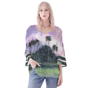 Palm Beach Puff Sleeve Blouse